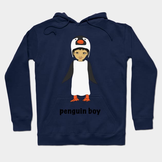 Penguin boy Hoodie by Beni-Shoga-Ink